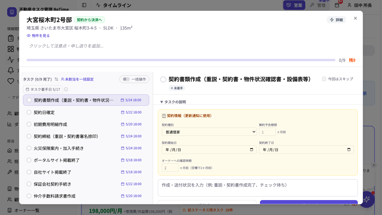 契約当日の物件やること一覧